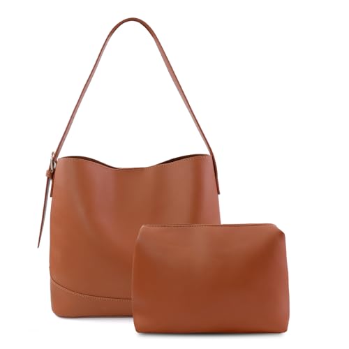 Bucket Bag,Women's Satchel Handbags Trendy,Leather Shoulder Purses for Women,Adjustable Strap4