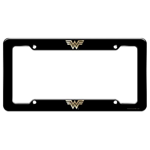 GRAPHICS & MORE Wonder Woman 1984 Golden Logo License Plate Tag Frame