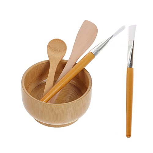 Healeved Essential Diy Mask Accessories 5pcs Set Gentle Brush Bowl for Safe Face Masking