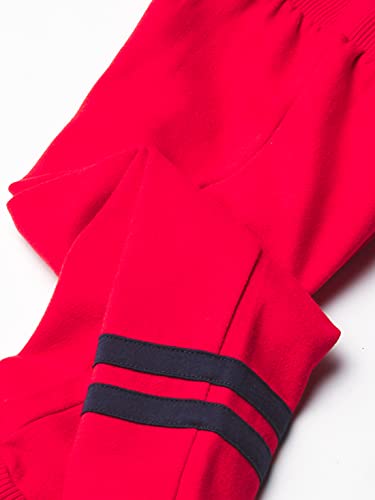The Children's Place Baby Toddler Boy Active Striped Fleece Jogger Pants 2-Pack, Red/Heather Gray Single, 18-24 Months #TOP2