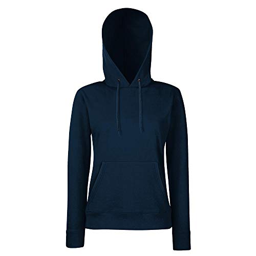 Fruit of the Loom - Lady-Fit Hooded Sweat M,Deep Navy