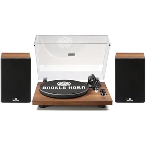 ANGELS HORN Bluetooth Vinyl Record Player Cover