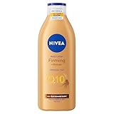 NIVEA Q10 Firming + Bronze Gradual Tan Body Lotion (400 ml), Firming Cream for Bronzed Skin with Q10, Supports a Gradual Tan, Tanning Moisturiser for a Sun-Kissed Radiant Glow