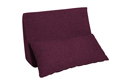 chilly pilley Set Di Cuscini Testiera E Cuscino Piccolo Sfoderabili E Lavabili Ampia Scelta Di Colori (Viola)