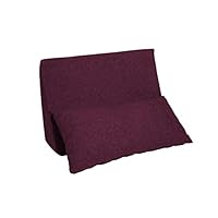 Chilly Pilley Set Testiera Con Cuscino 60x40x20 Cm | Sfoderabile E Lavabile | Colore Rosso Scuro | Per Lettura E Relax A Letto