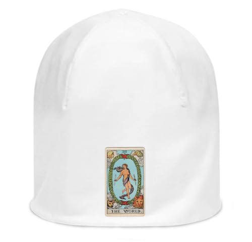 Bonnet fin extensible contre le froid léger : le style Tarot en coton blanc