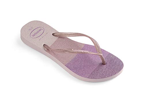 Chinelo Slim Palette Glow, Havaianas, Meninas, Candy Pink, 31/32