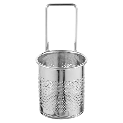 Lurrose Stainless Steel Hotpot Basket with Hook Fine Mesh Strainer for Hot-Pot 6.5 Inch Easy-Clean Hanging Basket Ideal for Home and Restaurant Use