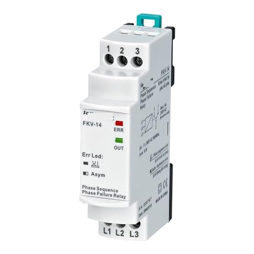 Relais de séquence de phase FKV-14 évite la perte de phase triphasée 380V