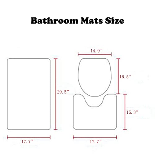 Lxhg 4 Pcs Skull Pattern Shower Curtain Set With Bath Rugs And Mat, Toilet Lid Cover, 12 Hooks, Bathroom Sets With Shower Curtain And Rugs,Blue #TOP4