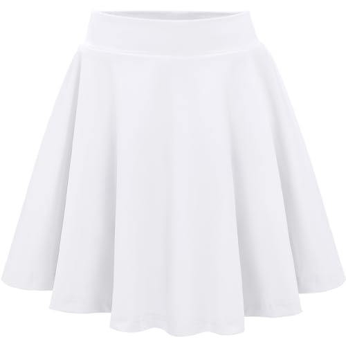 Eisnnu Mädchen Rock Kinder Tennisrock mit Shorts Elastische Taille A Linie...