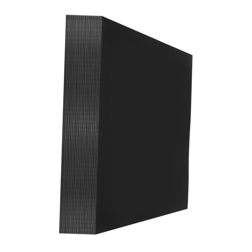 Papier Noir 50 Feuilles Carte Noire Épaisse pour Origami et Loisirs Créatifs DIY