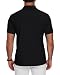 HMIYA Herren Poloshirts-Business Kurzarm Polo Shirts 100% Baumwolle Sommer Freizeit T-Shirt Klassisches,Schwarz,L