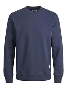 JACK & JONES Herren Jjebasic Crew Neck Noos Sweatshirt, Marineblau Blazer, XL EU