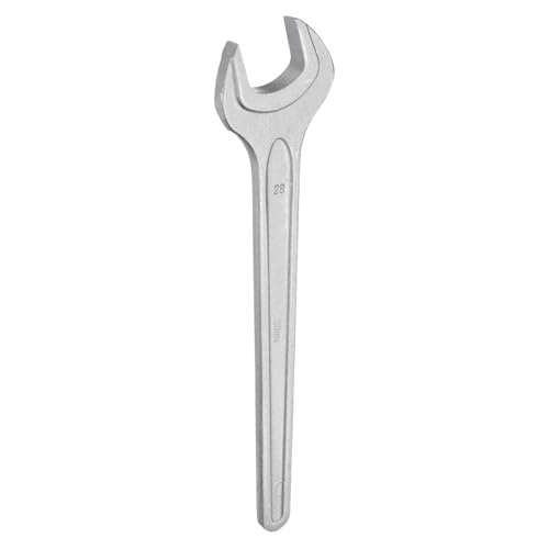 sourcing map Single Open Ended Spanner Wrench, 28mm, Thicken CR-V Steel Open End Wrench Tool for for Automotive Repair and Furniture Assembly, Grey