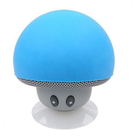 Mini Mushroom Speaker Drahtloser Bluetooth-Lautsprecher MP3-Player-blue Cover