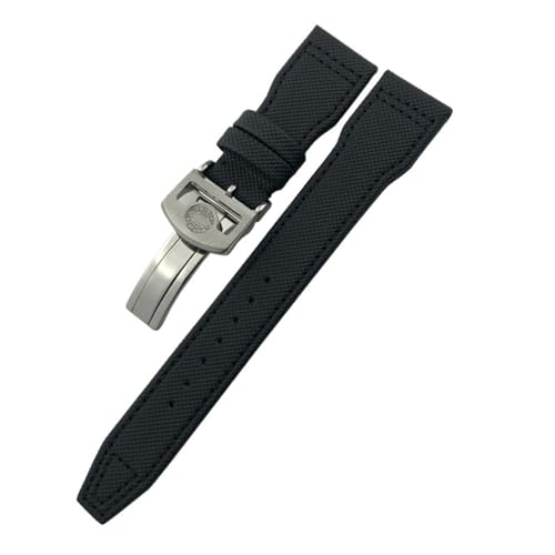 Bracelet de montre en cuir noir et nylon pour vos déplacements