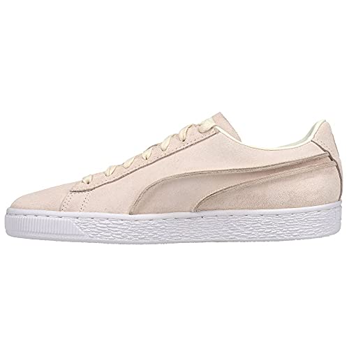 PUMA Puma Men's Suede Classic Exposed Seams Sneaker, Whisper White, 11.5 M US
