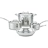 Cuisinart 7-Piece Cookware Set, Chef’s Classic Stainless Steel Collection, 77-7P1