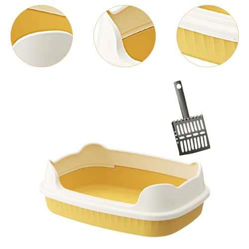 Bandeja abierta para arena de gato fácil de limpiar miniatura 2