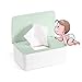 Lingettes Humides avec Couvercle, Boîte de Distributeur de Lingettes humides, Boîte de Mouchoirs Humides avec Couvercle, pour Bébé Rangement Tissue Simple Style Décoration (vert)
