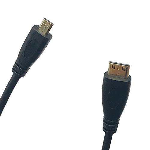 Seadream 1FT Micro HDMI Type D Male to Mini HDMI Type C Male Connector Adapter Cable Cord