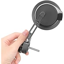 KiWAV Motorcycle Bar End Mirrors Aura Black Heavy Weight compatible for M6 Threaded Handlebars