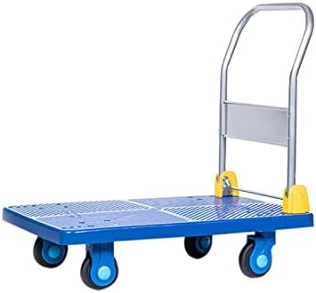 Heavy-Duty Portable Flatbed Cart with Non-Slip Swivel Casters – Ideal Luggage & Baggage Mover for Home, Travel & Heavy Loads – Easy Storage, Low Noise Design