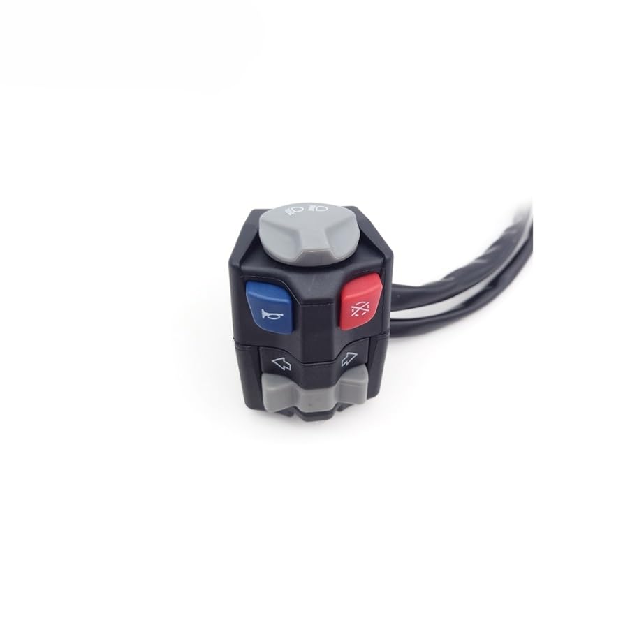 Interruptor de faros y parada de motor estanco para manillar de motocicleta 3