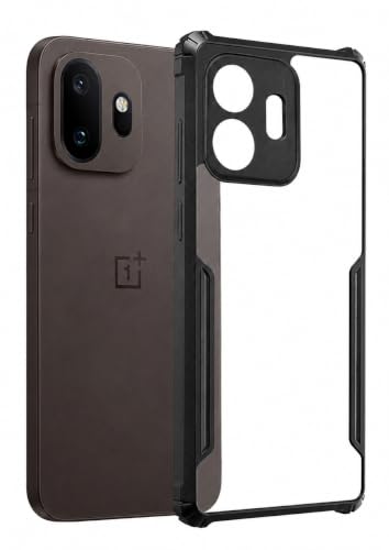 Image of SPAZY CASE OnePlus 15s 5G Back Cover | Transparent Crystal Clear Hard PC Back Case with TPU Bumper, Drop Protection Case Cover for OnePlus 15s 5G