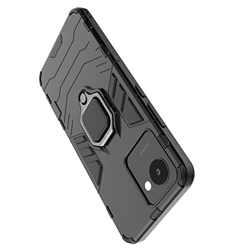 FTRONGRT Realme C30 Cover, Hybrid Dual Layer