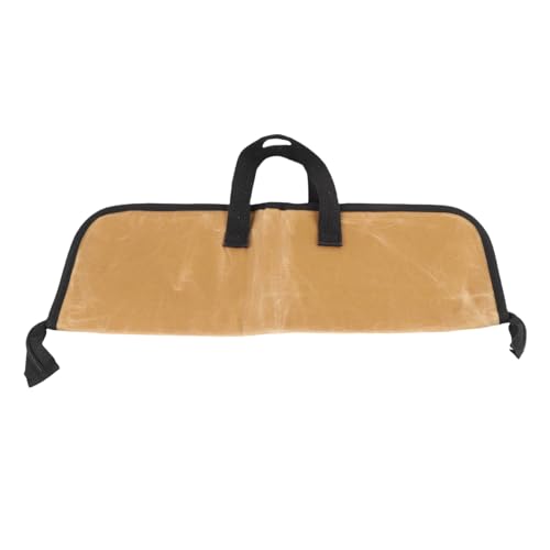 UPALDHOU Bolsa de Herramientas de Chef, Mano de Obra Exquisita, Uso Liviano y Portátil, Versátil, Amplio Diseño de Interiores, Material de Lona Premium, con Apariencia de Moda, Al Aire (Caqui)