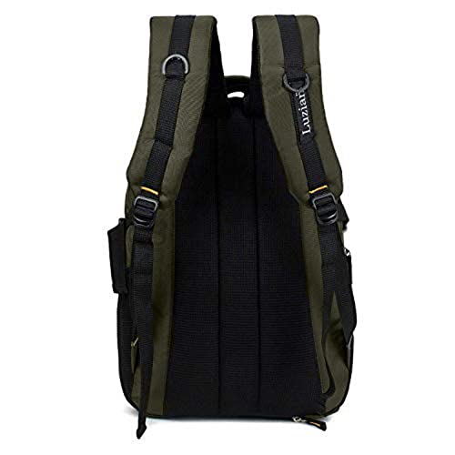 Image of Luzian LB1100 32 Ltrs Casual bagpack /School Bag /Laptop Backpack with RAIN Cover and USB Port. (Olive Green)