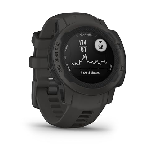 Image of Garmin Instinct 2S, Smaller-Sized Rugged Outdoor Watch with GPS, Built for All Elements, Multi-GNSS Support, Tracback Routing and More, Graphite | 40 Mm Rugged GPS Smartwatch, Fiber-Reinforced Polymer, Multi-Gnss and Tracback, 10 Atm Water Resistant, Up to 21 Days Battery