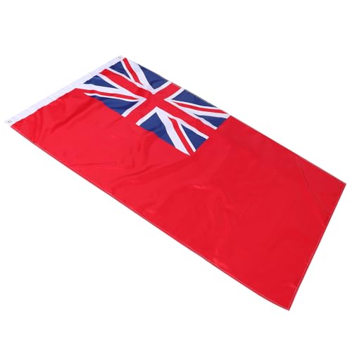 Outanaya Bandera de Barco Mercante Roja Sólida Estándar Bandera de Navegación para Buques con Código Internacional para Actividades al Aire Libre y Paseo en Barco