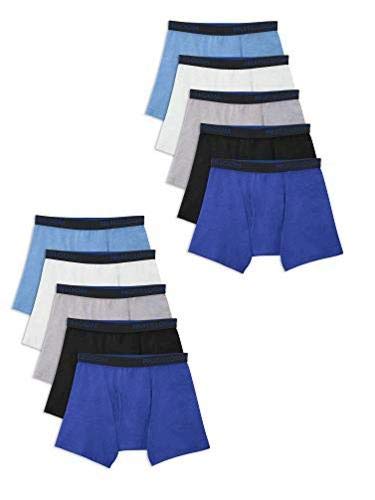 Fruit of The Loom Breathable Mesh Boxer Briefs Ropa Interior de Hombres Niños (Pack de 10)