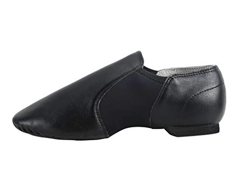 Dynadans PU Leather Jazz Shoe Slip On Dance Shoes with Arch Insert for Girls and Boys (Toddler/Little Kid/Big Kid)3
