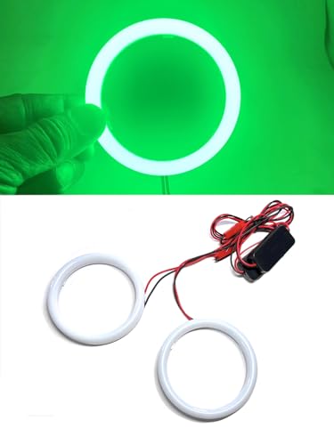 �ʔ��� COB�C�J�����O �����J�o�[�t �J���[�F�O���[�� 90�� 2�{�Z�b�g 12V�E24V�Ή� �y3435-green 90���z