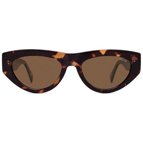 SOJOS Trendy Polarized Sunglasses Womens Retro Vintage 90s Cute Cat Eye Sun Glasses SJ2614