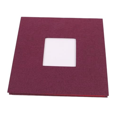 Didiseaon Álbum de Fotos Autoadhesivo con Cubierta de Lino y Ventana Páginas Adhesivas para Scrapbooking Álbum para Bodas Graduaciones y Recuerdos Familiares