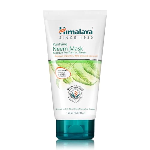 Himalaya Purifying Neem Mask for Deep Cleaning, Purify & Leave a Clean, Clear Complexion, 5.07 oz