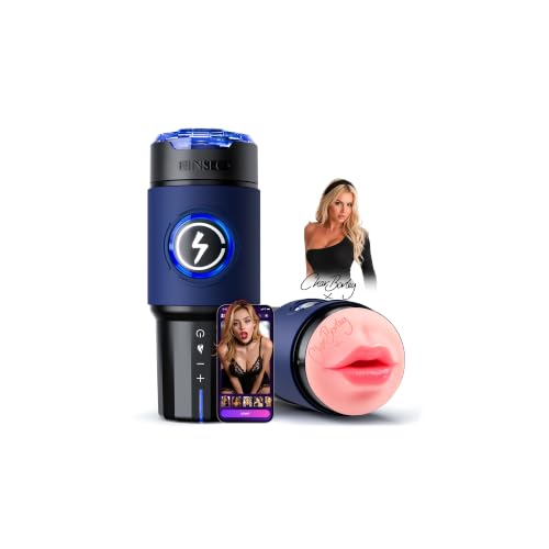 Image of EINSEO Thrusting Male Masturbator Pocket Pussy Oral Sleeve Sex Toys for Men | AI Sync Male Stroker Up To 550 Strokes /Min, 360 Heated Constant Warmth Blowjob Adult Toy, Quiet Smooth Brushless Motor