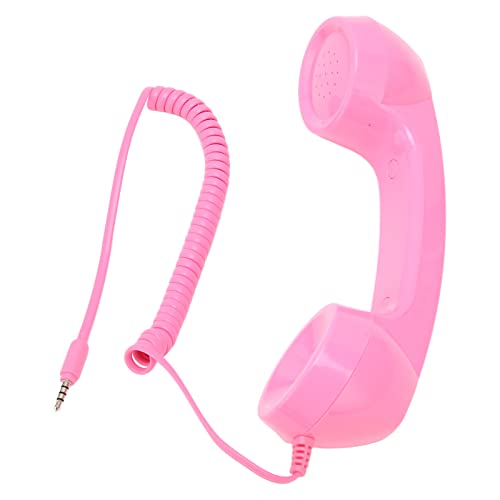 Generic Auricular de Teléfono de la Vieja Escuela Receptor de Mano Multifunción a Prueba de Radiación para Teléfonos Celulares con Conector de Sonido de 3,5 Mm Adecuado para Todos los Inteligentes y