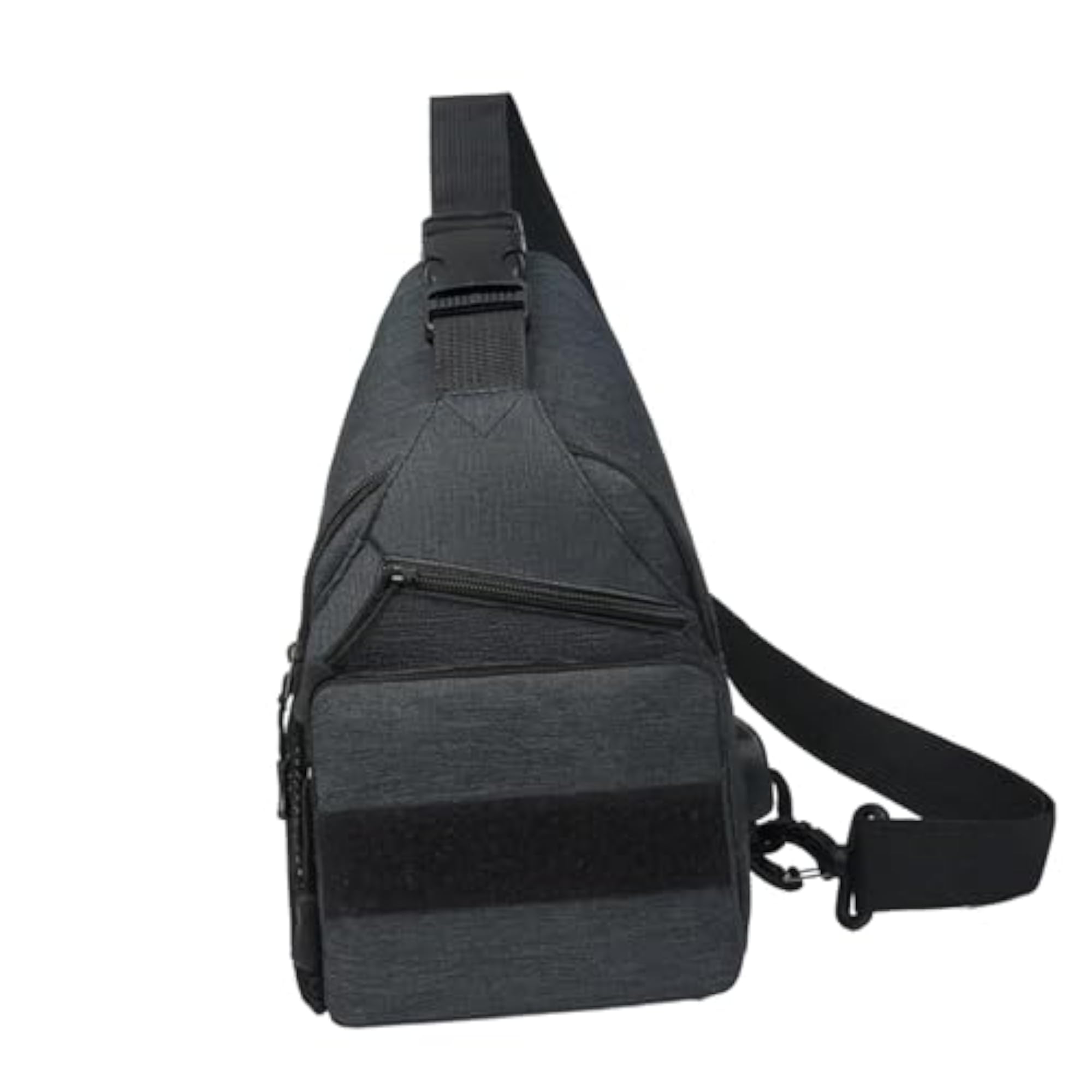 Men's Large Capacity Utility Sling Bag, Black