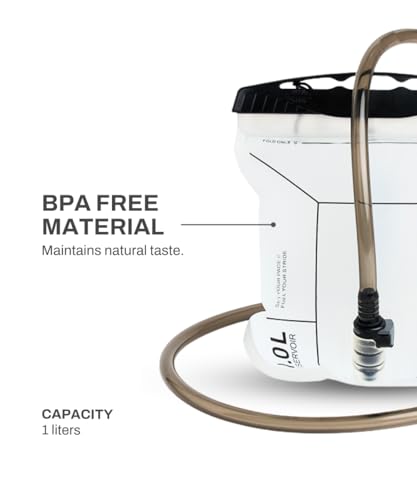 Image of TEGO Pacer 1L / 2L Hydration Reservoir | BPA-Free Running & Hiking Bladder | Snap-Lock Tube | Bite Valve | Compatible with Pacer Trail Vest