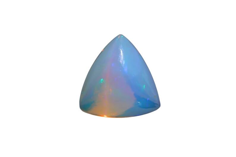 Cabochon d'opale éthiopienne multi feu 10 mm pierre naturelle pour fabrication bijoux