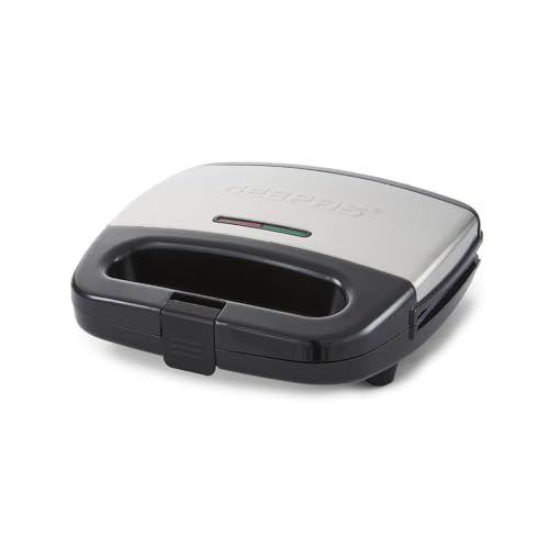 Geepas 750W Panini Sandwich Press for 2 Slices | Non-Stick Plates, Grill & Griddle Toasty Maker | Stainless Steel | Ideal Breakfast Companion | 2 Year Guarantee - Image 9