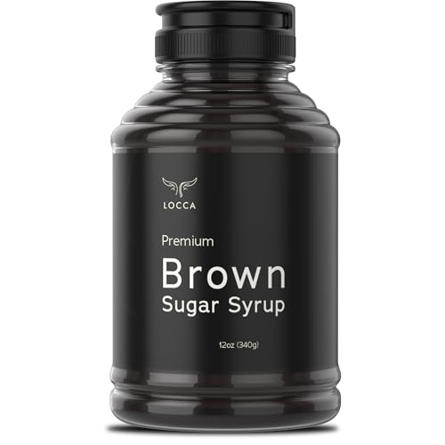 Brown Sugar Syrup | Boba Black Sugar Syrup | for Coffee Boba Tea Kit Simple Bubble Tea by Locca 12 Oz (Pack of 1)