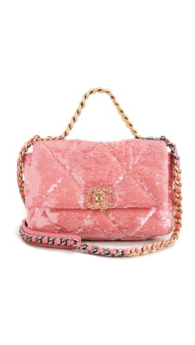 Shopbop Archive Women's Pre-Loved Chanel Chain Flap Shoulder Bag, Sequin, Pink, One Size
