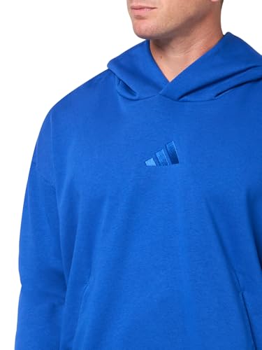 adidas Men's All SZN Fleece Loose Hoodie, Team Royal Blue, Large3